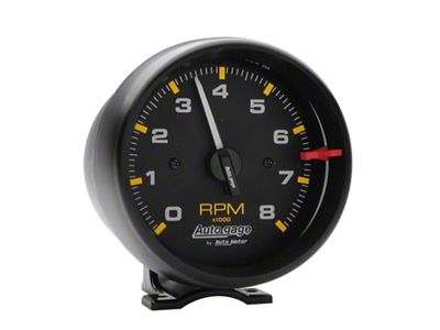 Auto Meter Autogage Black 8; 000 RPM Pedestal Mount Tachometer - 2300