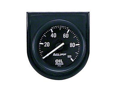 Auto Meter AutoGage Gauge Console 100psi Oil Pressure Gauge - Black - 2332