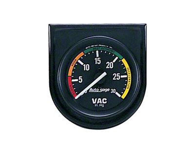Auto Meter Autometer 52.4mm Mechanical 30 In Hg Vacuum Gauge - 2337