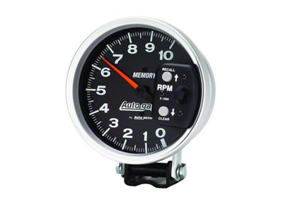 Auto Meter 5 inch 10; 000 RPM w/ Peak Memory Pedestal Tachometer - 233902