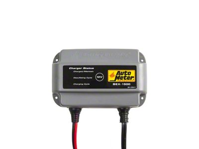 Auto Meter Battery Charger/Maintainer 12V/1.5A - BEX-1500