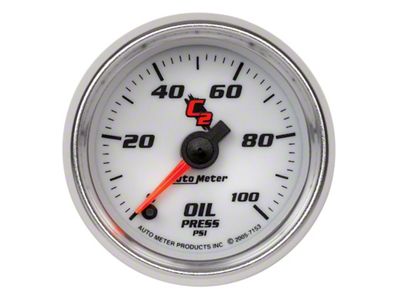 Auto Meter 52mm 100 PSI Electronic Oil Pressure Gauge - 7153