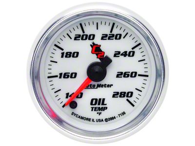 Auto Meter C2 52mm 140 - 280 Deg. F Electronic Oil - 7156