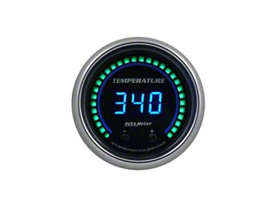 Auto Meter 52.4mm Black Switchable 60-340 Degrees F / 40-170 Degrees - 6754-CB