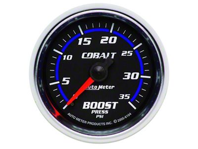 Auto Meter Cobalt 52mm 0-35 psi Mechanical Boost Gauge - 6104