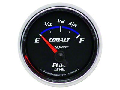 Auto Meter Cobalt 52mm 0 E/90 F SSE Fuel Level Gauge - 6113