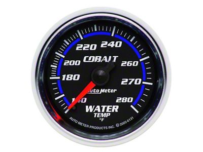 Auto Meter Cobalt 52mm 140-280 Deg F Mechanical Water Temperature Gauge - 6131