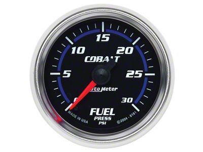 Auto Meter Cobalt 52mm 0-30 PSI Full Sweep Electronic Fuel Pressure - 6161