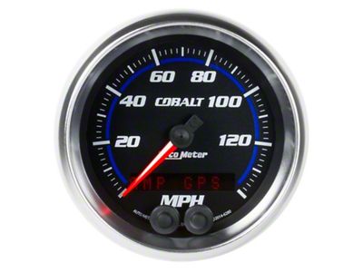 Auto Meter Cobalt 3-3/8in 0-140MPH In-Dash Electronic GPS Programmable Speedometer - 6280