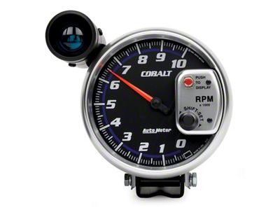 Auto Meter Cobalt 5 inch 10000 RPM Tachometer w/ Shift Light - 6299