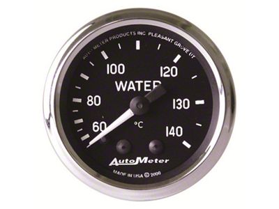 Auto Meter Cobra 2-1/16 inch 60-140 Deg Celcius Mechanical Water Temperature - 201007