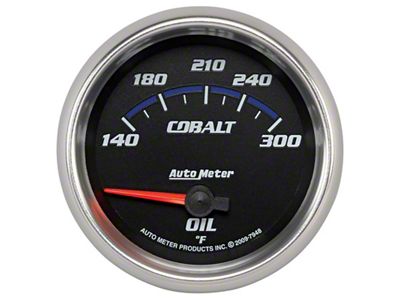 Auto Meter Cobalt 66.7mm 140-300 Degree F Electric Oil Temperature Gauge - 7948