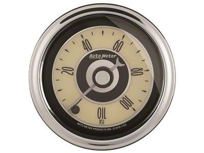Auto Meter Cruiser Ad 2-1/16in Full Sweep Electric 0-100 PSI Oil - 1152