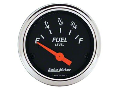 Auto Meter Designer Black 2 1/16in 0 Ohm E to 90 - 1422