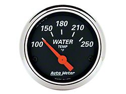 Auto Meter Designer Black 2 1/16in 250 Deg F Electronic Water - 1436