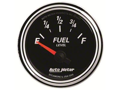 Auto Meter Designer Black II 52mm 240 Ohm Empty/33 Ohm Full - 1206