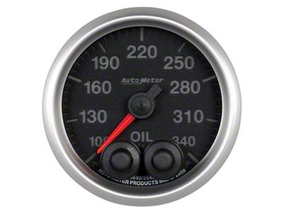 Auto Meter Elite 52mm 100-340 Deg F Oil Temp Peak & - 5640