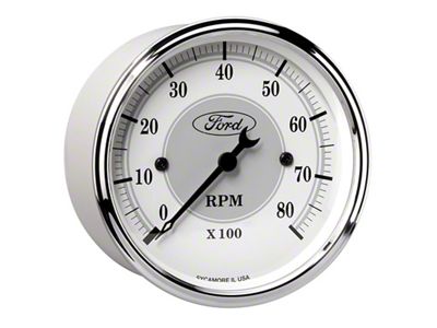Auto Meter 3 1/8in In-Dash 8000 RPM Incandescent Flood Lit Tachometer - 880088