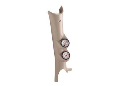 Auto Meter 03-09 Dodge Ram Taupe Dual Pillar Pod w/ White - 7097
