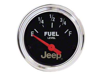 Auto Meter Jeep 52mm 0 OHMS Empty/90 OHMS Full Short Sweep - 880243