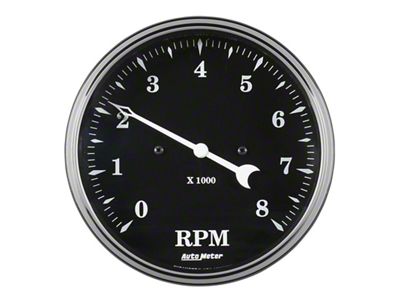 Auto Meter Gauge Tachometer 5in 8k RPM In-Dash Old Tyme - 1799