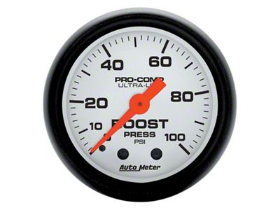 Auto Meter Phantom 2 1/16in 100psi Mechanical Boost Gauge - 5706