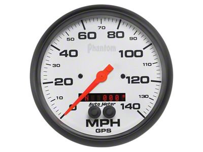Auto Meter Phantom 5in 140 MPH In-Dash Full Sweep Speedometer w/ - 5881