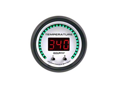 Auto Meter 52.4mm White Switchable 60-340 Degrees F / 40-170 Degrees - 6754-PH