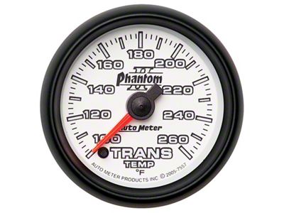 Auto Meter Phantom II 52mm Full Sweep Electronic 100-260 Deg F - 7557