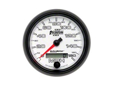 Auto Meter Phantom II 3-3/8in 160 MPH Electronic Programmable In-Dash Speedometer - 7588