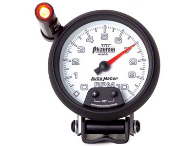 Auto Meter Phantom II 3.75in Pedestal Mount 10k RPM w/ Ext. - 7590