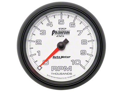Auto Meter Phantom II 3-3/8in 10000 RPM In-Dash Tachometer - 7597