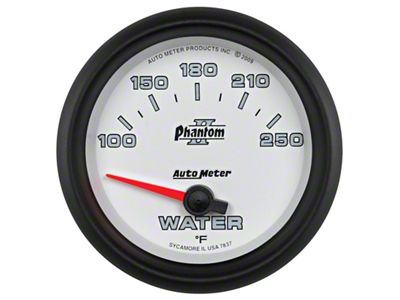Auto Meter Phantom II 2-5/8in 100-250 Degrees F Electrical Water Temperature - 7837