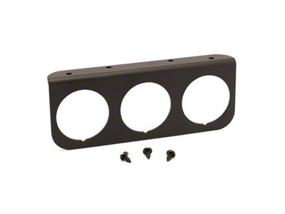 Auto Meter 2-1/16in Black 3-Hole Gauge Panel - 2238