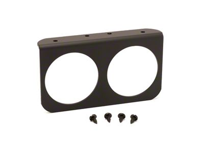 Auto Meter 2-5/8in Black Aluminium Dual Gauge Mounting Panel - 3232