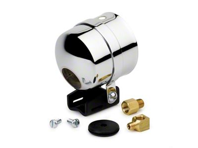 Auto Meter 2-5/8in Pedestal Mount w/ Chrome Cup for Liquid Filled - 5201