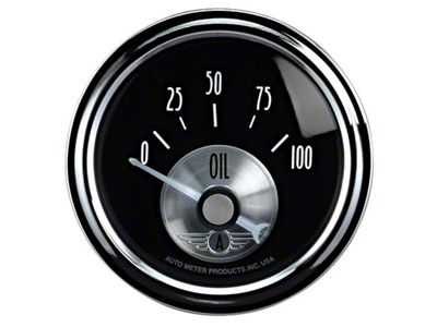 Auto Meter Prestige Series 52mm 0-100 PSI Short Sweep Electronic Oil - 2028
