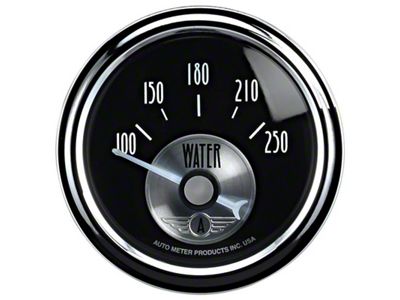 Auto Meter Prestige Series 52mm 100-250 Deg F Short Sweep Electronic - 2038
