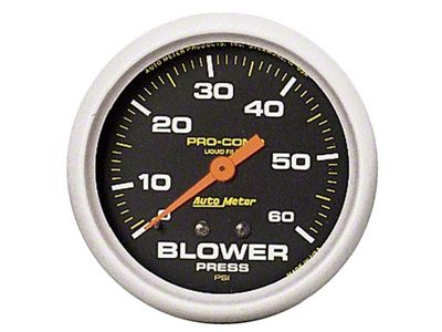 Auto Meter Pro-Comp 2 5/8in 0-60 PSI Liquid Filled Mech Blower - 5402