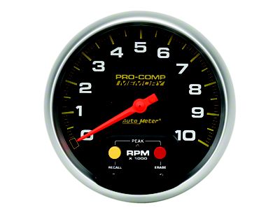 Auto Meter Pro-Comp 5 inch 10K RPM with Peak Memory In-Dash - 6801