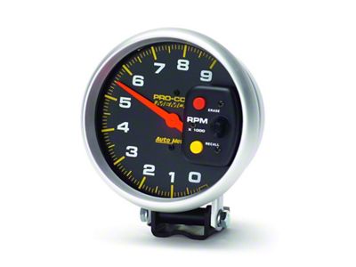 Auto Meter Pro-Comp 5in / 0-9K RPM / Pedestal w/Peak Memory - 6809