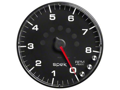Auto Meter Spek-Pro Gauge Tachometer 5in 8K Rpm W/Shift Light & - P238328