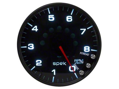 Auto Meter Spek-Pro Gauge Tachometer 5in 8K Rpm W/Shift Light & - P23852