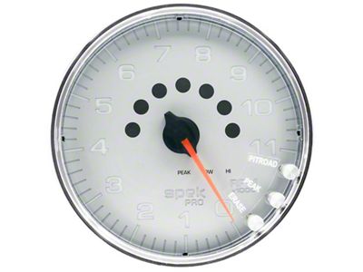 Auto Meter Spek-Pro Gauge Tachometer 5in 11K Rpm W/Shift Light & - P23921