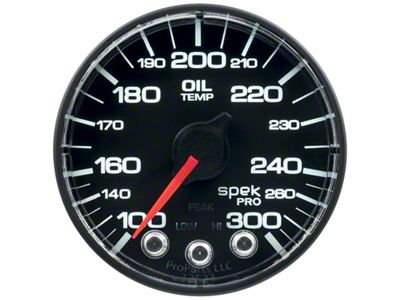 Auto Meter Spek-Pro 52.4mm 100-300 F Deg Digital Stepper Motor Oil - P322328