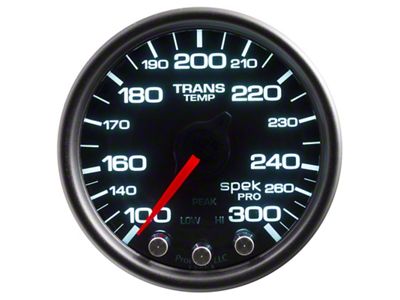 Auto Meter Spek-Pro Gauge Trans Temp 2 1/16in 300f Stepper Motor - P34252