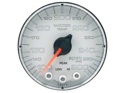 Auto Meter Spek-Pro Gauge Water Temp 2 1/16in 300f Stepper Motor - P346218
