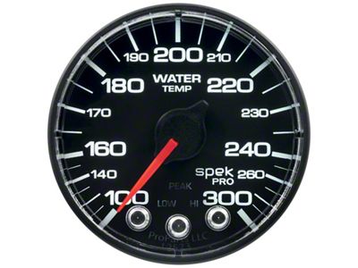 Auto Meter Spek-Pro 52.4mm 100-300 Deg F Digital Stepper Motor Water - P346328