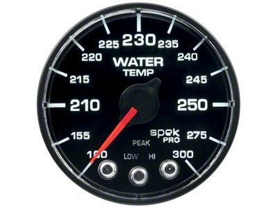 Auto Meter Spek-Pro - Nascar 2-1/16in Water Temp 100- 300F Bfb - P546328-N1