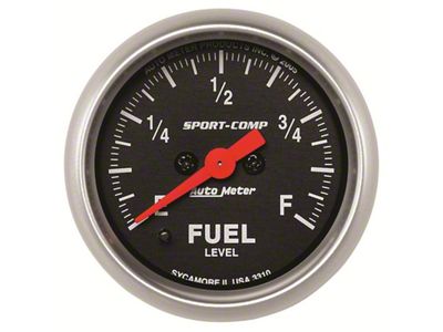 Auto Meter Sport Comp 52mm Full Sweep Electronic Fuel Level Programmable - 3310